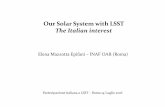 Our Solar System with LSST The Italian interest