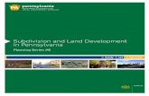 Subdivision and Land Development in Pennsylvania