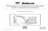 Operation & Maintenance Manual E35 Compact Excavator