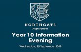 Year 10 Information Evening - Northgate High School