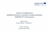 Project modifications ADRION Seminar on projects ...