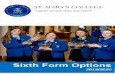 Sixth Form Options - stmarysderry.com