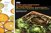 Fruit and Vegetable Economic Consumption Research by Low ...