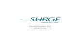 Annual Information Form - Surge Energy