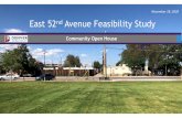 November 18, 2020 East 52nd Avenue Feasibility Study