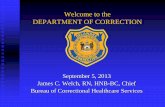DEPARTMENT OF CORRECTION OVERVIEW PRESENTATION