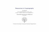 Resources in Cryptography