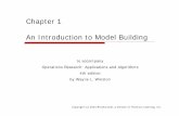 Chapter 1 An Introduction to Model Building