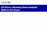 AS#Micro:#Showing#Good#Analysis# Skills#in#the#Exam#