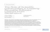 The Role of Scientiﬁc Communities in Creating Reusable ...