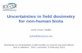 Uncertainties in field dosimetry for non-human ... - CEH Wiki