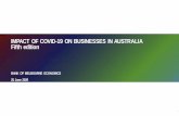 IMPACT OF COVID-19 ON BUSINESSES IN AUSTRALIA Fifth edition