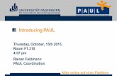 Introducing PAUL - uni-paderborn.de