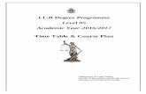 LL.B Degree Programme Level 05 Academic Year-2016/2017