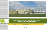 Construction of 7.2 MW Thermal Power Plant operating on ...