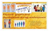 Physical growth and development during adolescence