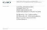GAO-20-30, CHILDHOOD OBESITY RESEARCH DEMONSTRATION ...