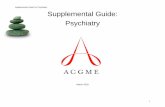 Supplemental Guide for Psychiatry Supplemental Guide ...