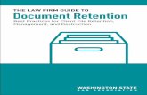 THE LAW FIRM GUIDE TO Document Retention