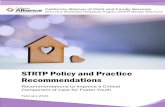 STRTP Policy and Practice Recommendations