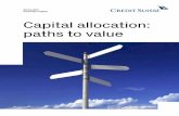 Capital allocation: paths to value