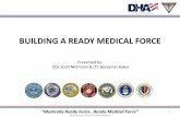 BUILDING A READY MEDICAL FORCE