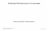 Principal Performance Evaluation