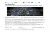 Playing Starcraft with Deep Q-learning+nature