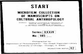 MICROFILM COLLECTION OF MANUSCRIPTS ON CULTURAL ANTHROPOLOGY