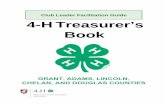 Club Leader Facilitation Guide 4-H Treasurer’s Book