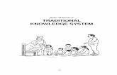 Sub-Theme-V TRADITIONAL KNOWLEDGE SYSTEM