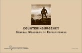 COUNTERINSURGENCY GENERal MEaSURES Of EffECTIvENESS