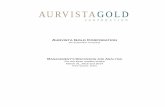 AURVISTA GOLD CORPORATION