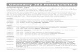 Geometry 263 Prerequisites - glenbrook225.org