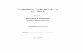 Mathematial Problem Solving Workbook