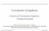 - History of Computer Graphics - Philipp Slusallek
