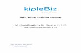 kiple Online Payment Gateway API Specifications for ...