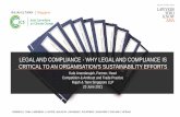 LEGAL AND COMPLIANCE - WHY LEGAL AND COMPLIANCE IS ...
