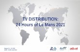 TV DISTRIBUTION: 24 Hours of Le Mans 2021