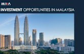 INVESTMENT OPPORTUNITIES IN MALAYSIA