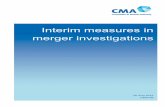 Interim Measures in Merger Investigations