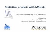 Statistical analysis with MSstats