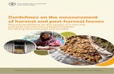 Guidelines on the measurement of harvest and post-harvest ...