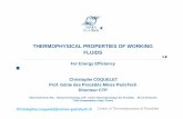 THERMOPHYSICAL PROPERTIES OF WORKING FLUIDS