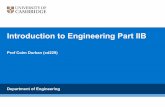 Introduction to Engineering Part IIB