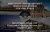 WISCONSIN CENTER DISTRICT OPERATIONS REVIEW VOLUME II …