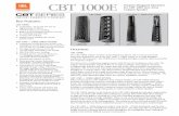 JBL CBT 1000 + 1000E Array System Column Speaker | Spec Sheet