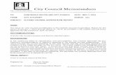 CATV OF KIIVEIZSIDE Council Memorandum City