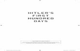 HITLER’S FIRST HUNDRED DAYS - Hachette Book Group