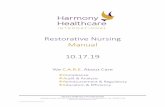 Restorative Nursing Manual 10.17 - Harmony Healthcare